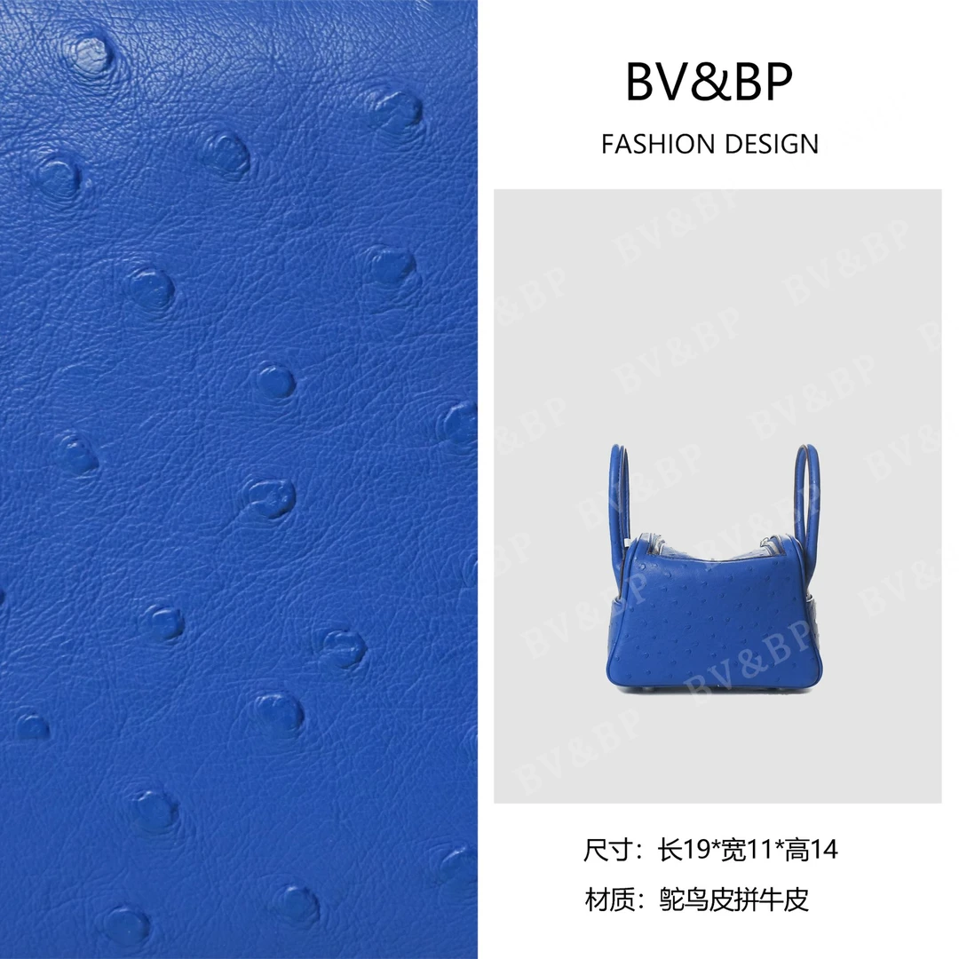 BV&BP· 原创设计 真皮高定手提单肩包  BV1901L-水妖蓝