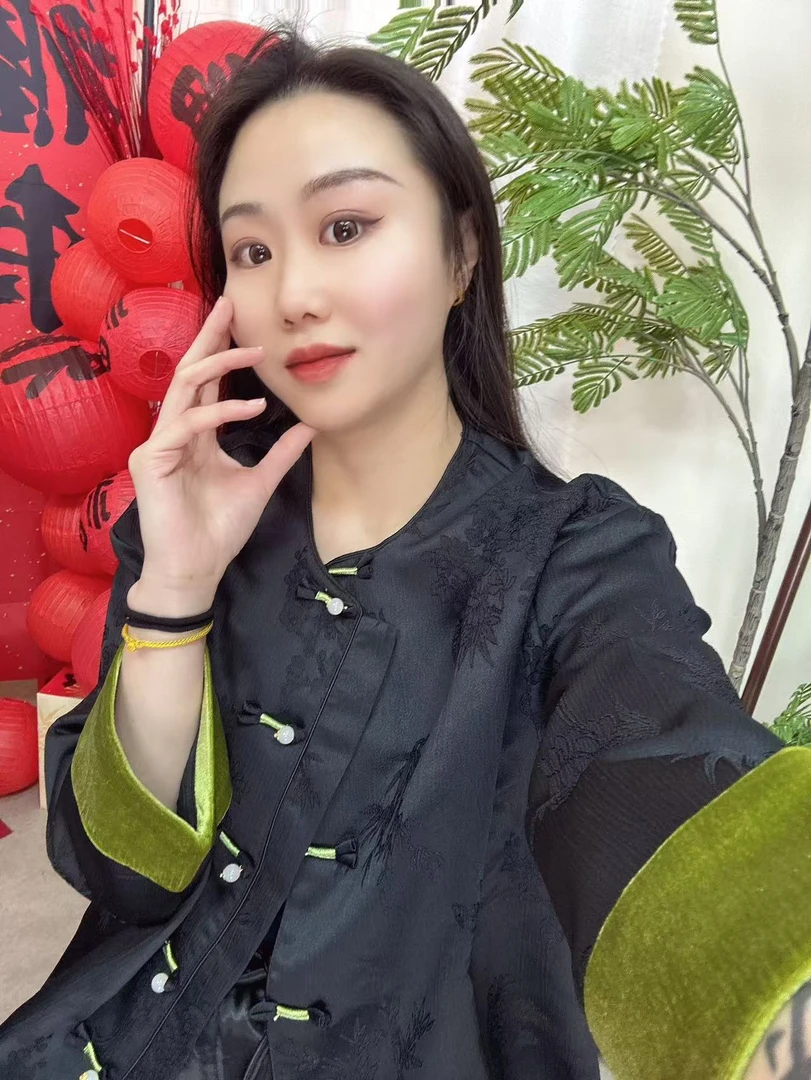 【澜公子8023】溪悠*春季新款气质百搭新中式国风外套