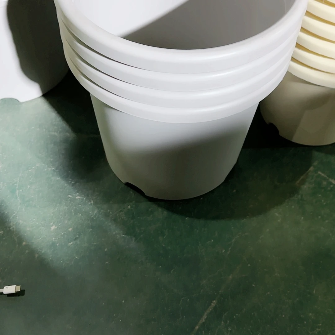 树脂四季盆5#无拖灰白瑕疵6