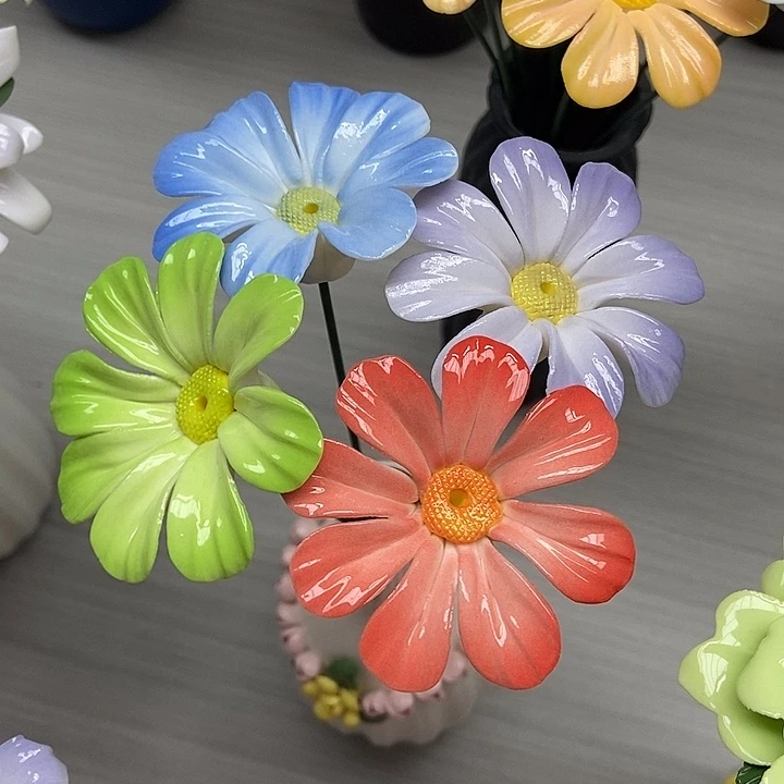 陶瓷纯手工捏花设计