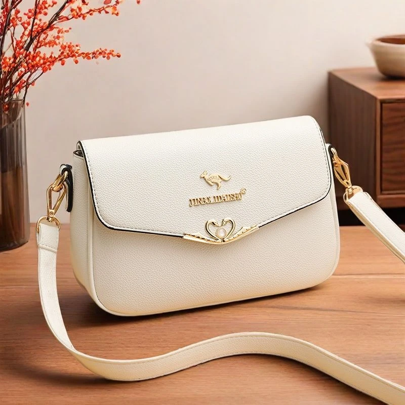 JIRUIDAISHU2025秋冬时尚爆款轻奢洋气夹层拉链单肩斜跨女士包包