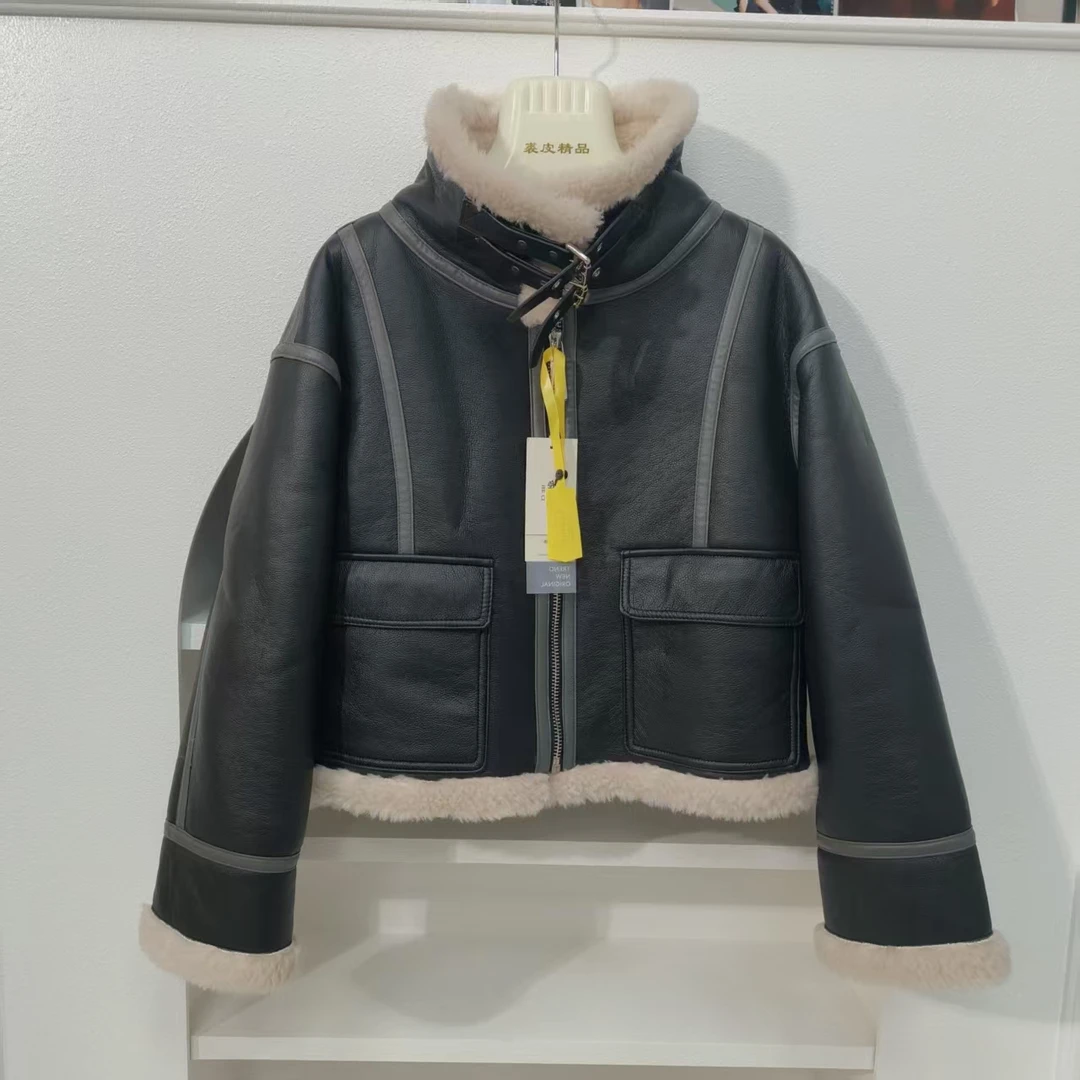 【买手店定制短款018】秋冬新款高端休闲羊毛韩式大衣女oversize款