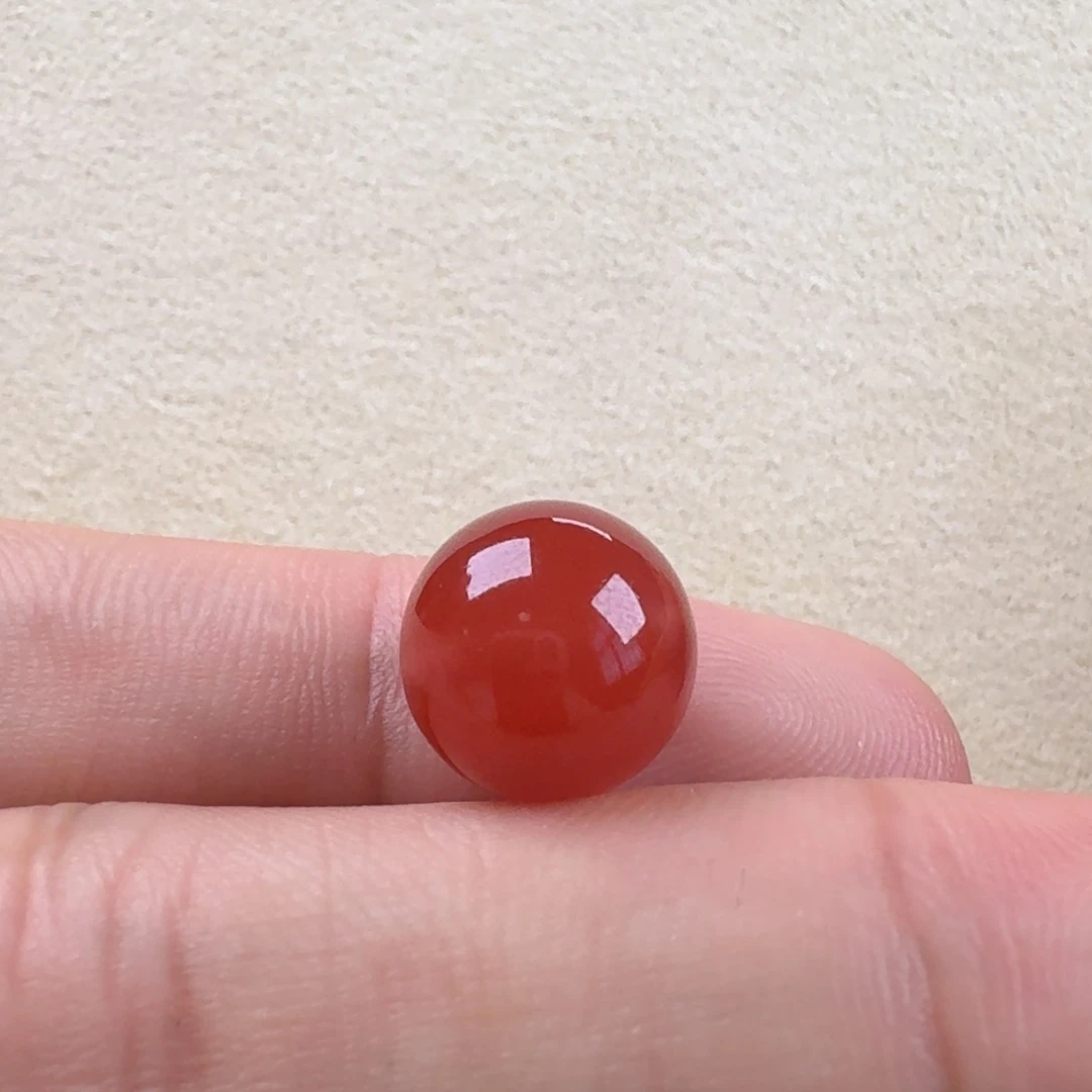 南红玛瑙未镶嵌圆珠11.0