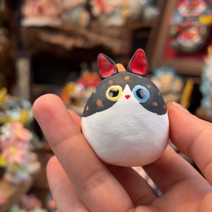 陶摆件小镇青花每日有新品