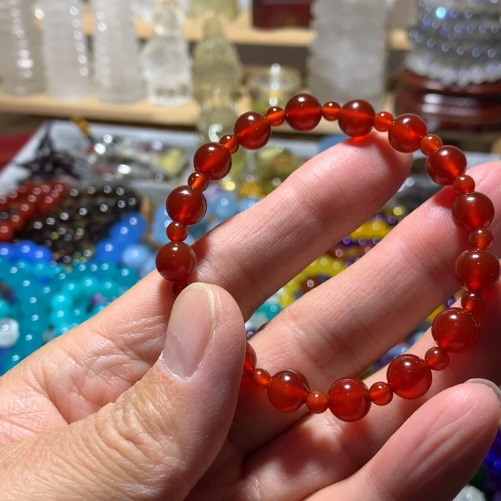 玛瑙/玉髓未镶嵌手链8mm手串