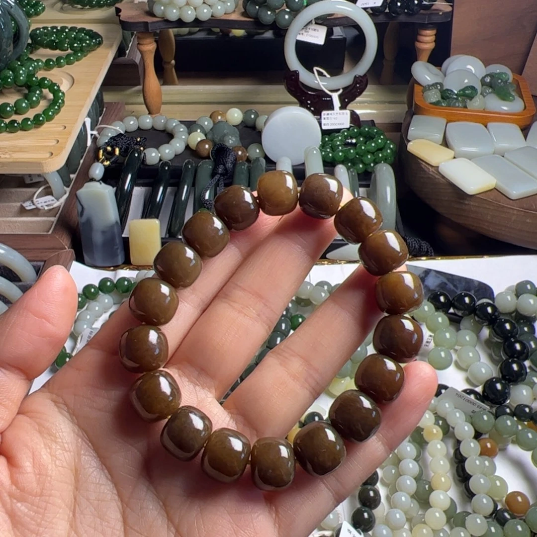 和田玉未镶嵌手链