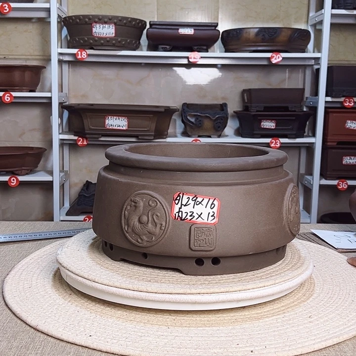 紫砂紫砂花盆的制作