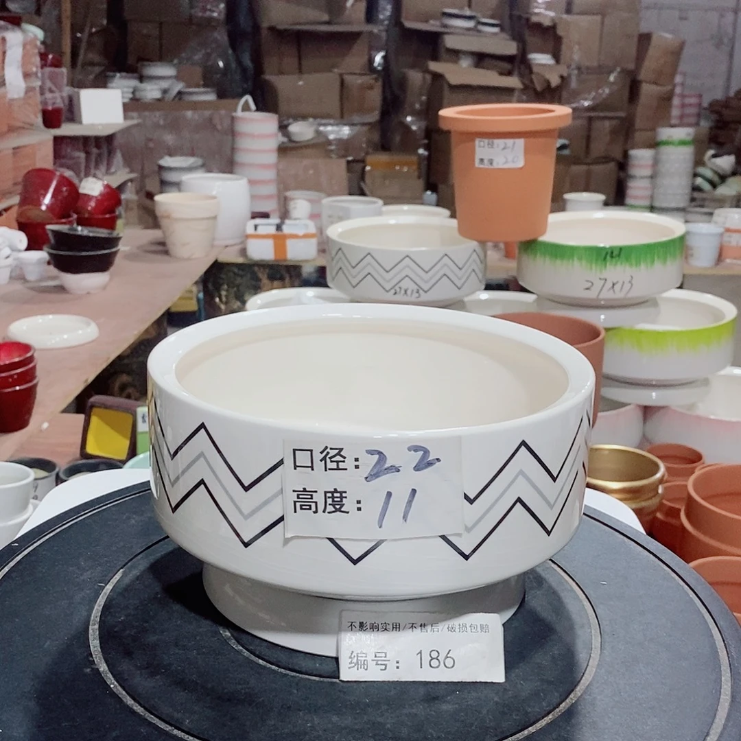 微瑕花盆-186-口22×11-1个