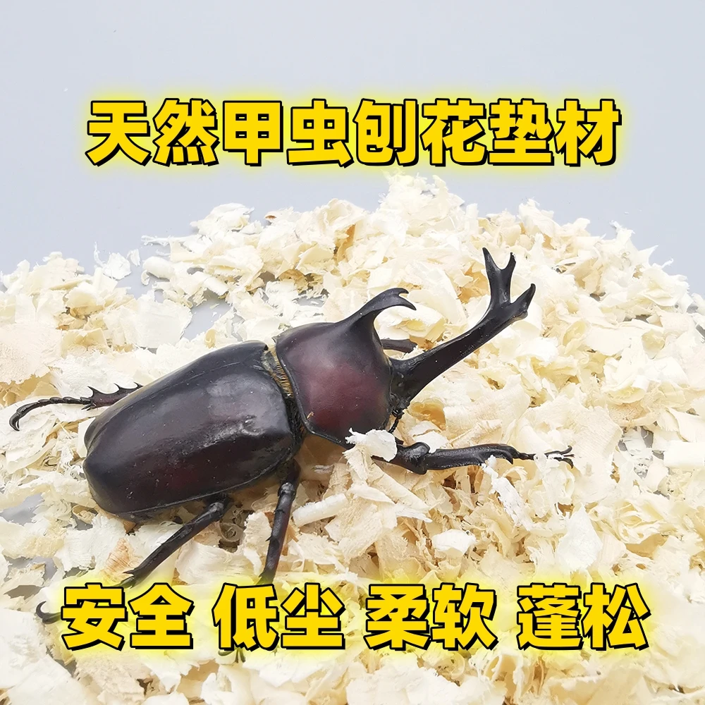 独角仙成虫垫材甲虫垫材保湿除臭宠物甲虫锹甲长戟大兜虫木屑刨花