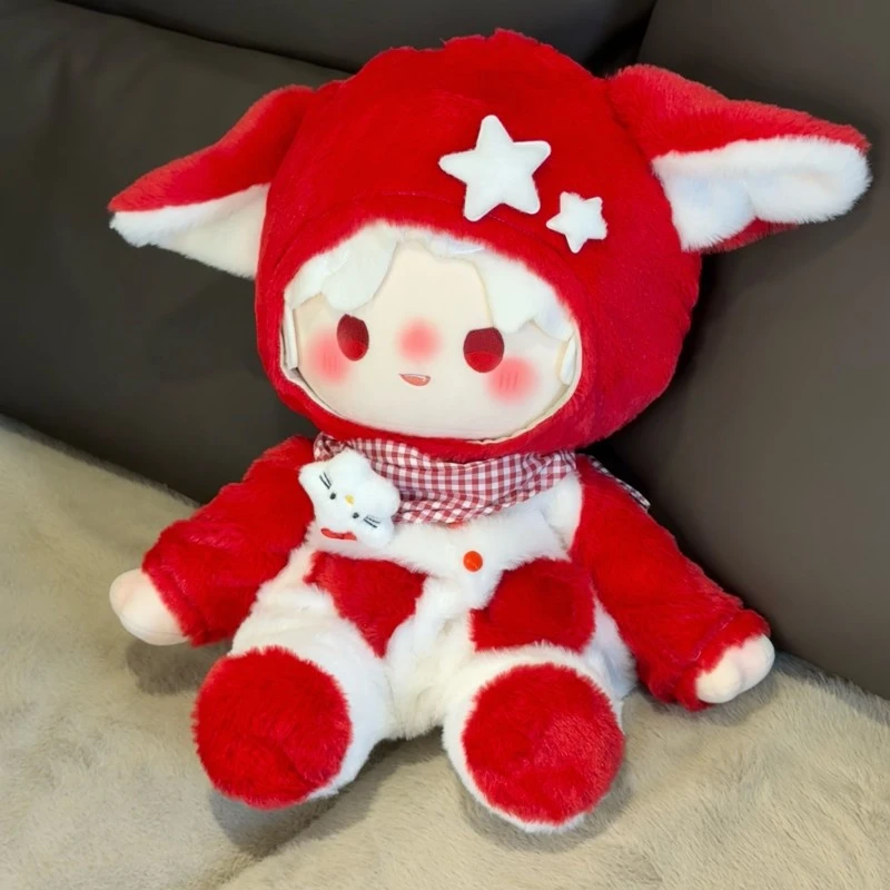 【绒绒总动员娃衣】芝士芋泥棉花娃娃40cm坐姿娃衣头套背带原创正版