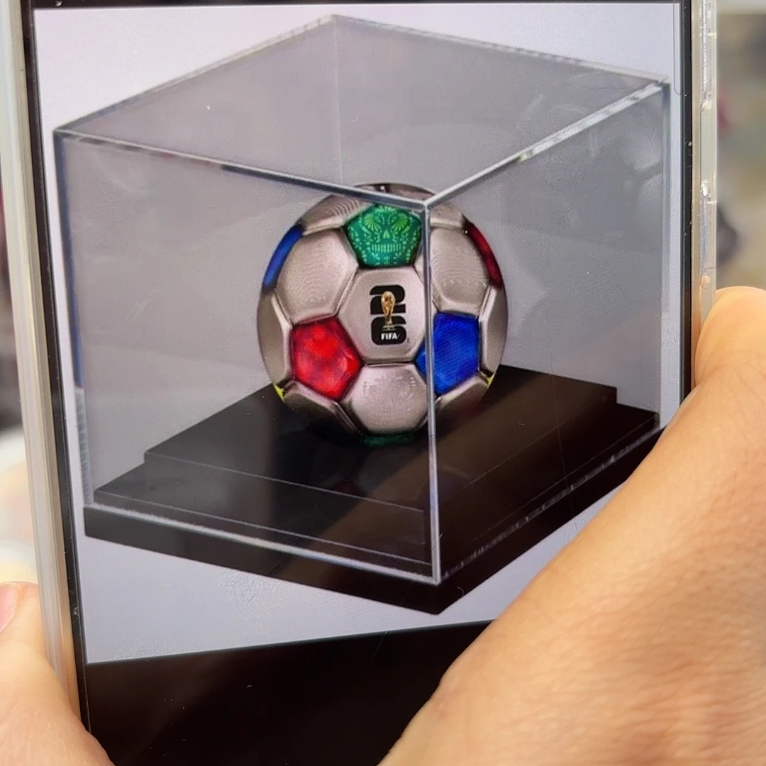 魔***吒纯银世界杯足球立体异形银币2025