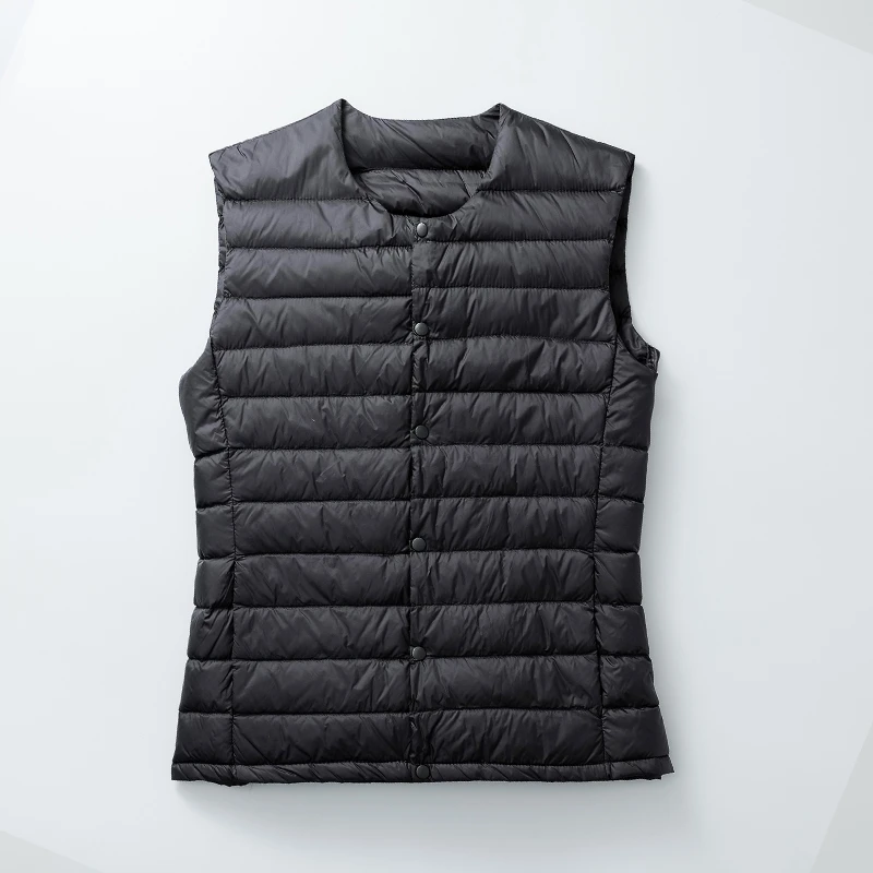 90绒轻薄羽绒服马夹男短2025春新款冬季内搭外穿马甲背心内胆外套
