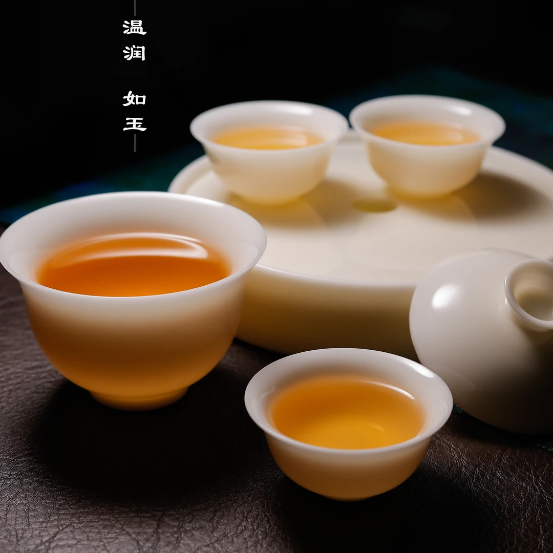 君子系列/高冰釉烧/壶承小套组茶具家用喝茶杯茶具套装高档轻奢