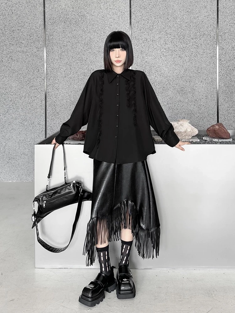 两色翻领衬衫00362