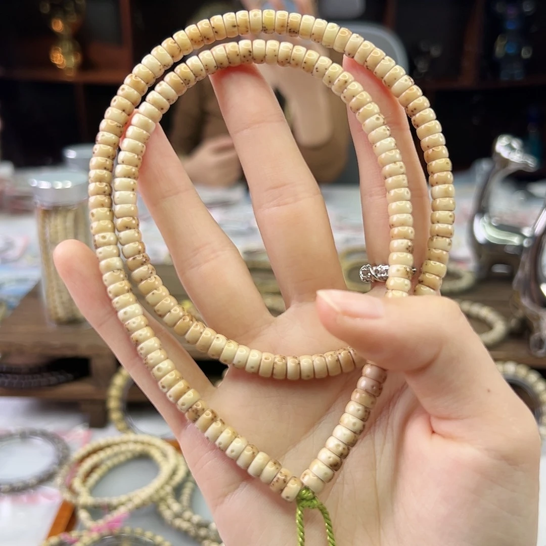 星月菩提吊坠Ll.6x3药片 超大留白 虎皮色 油润度高