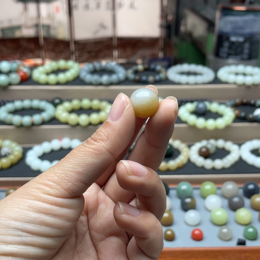 和田玉单珠14未镶嵌?****一