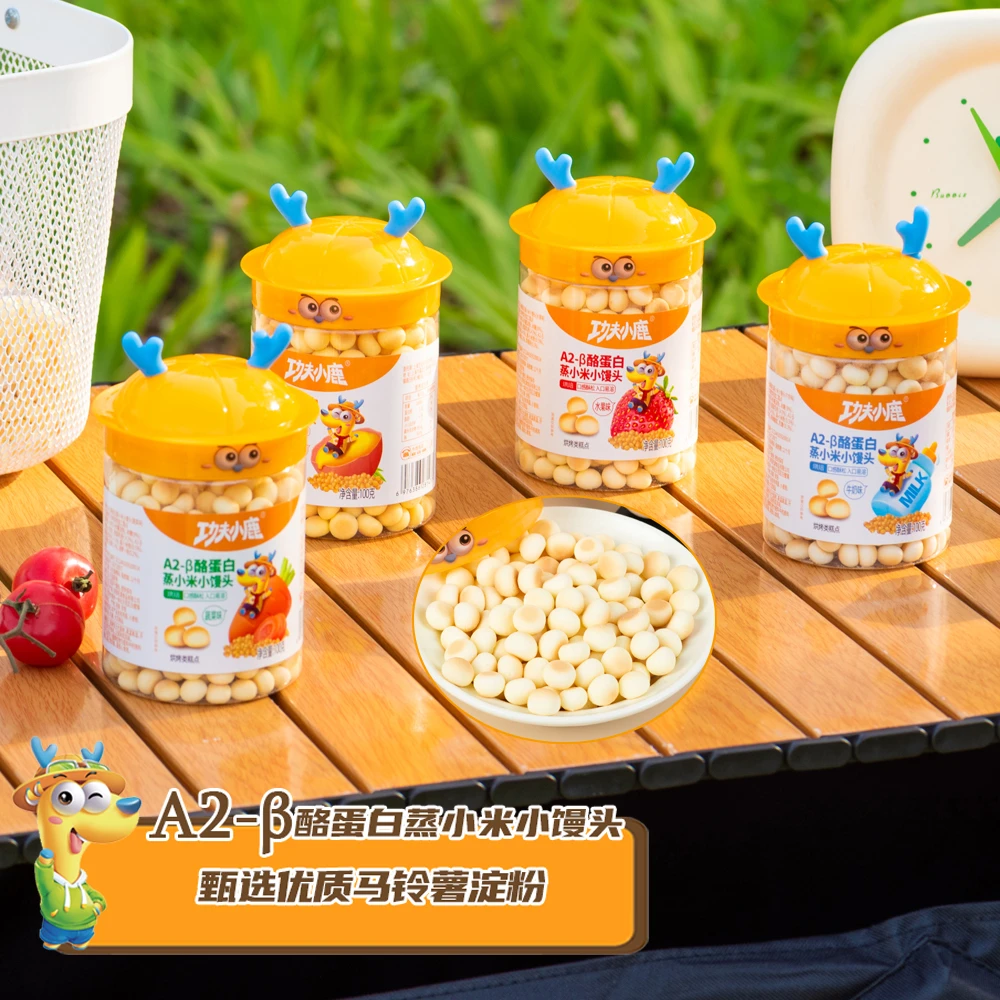 功夫小鹿A2-β酪蛋白蒸小米小馒头100克