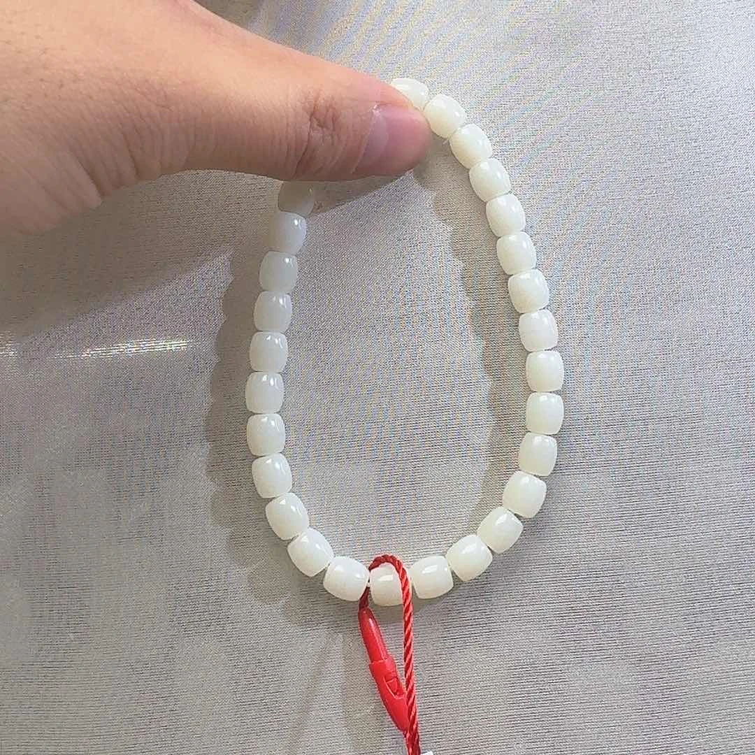 和田玉颈饰未镶嵌米达6mm直切