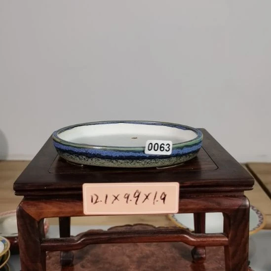 手工坯手绘青花釉下五彩