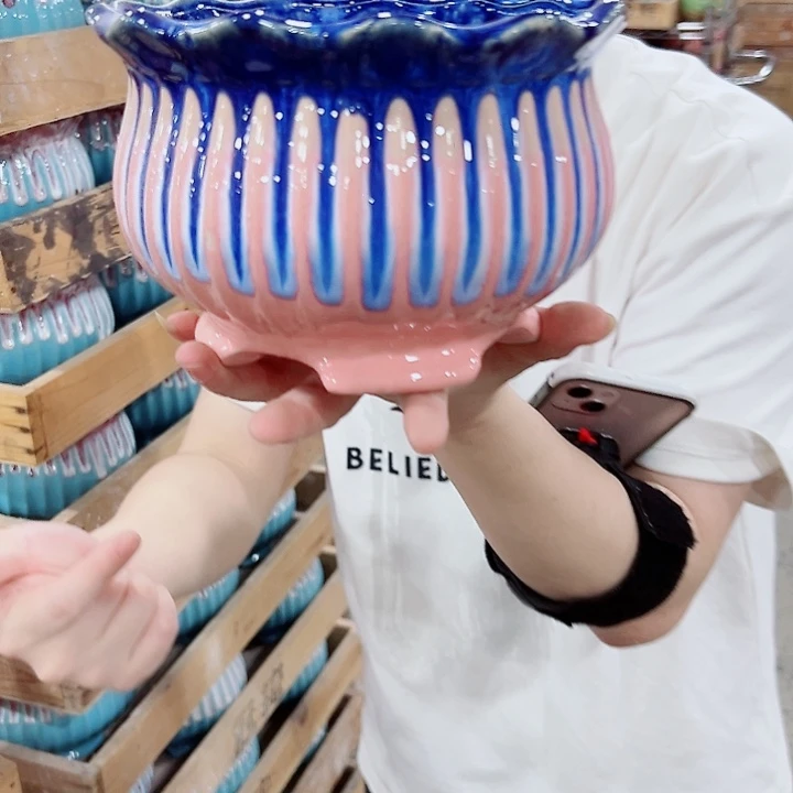有孔，满10元发货多肉陶瓷花盆