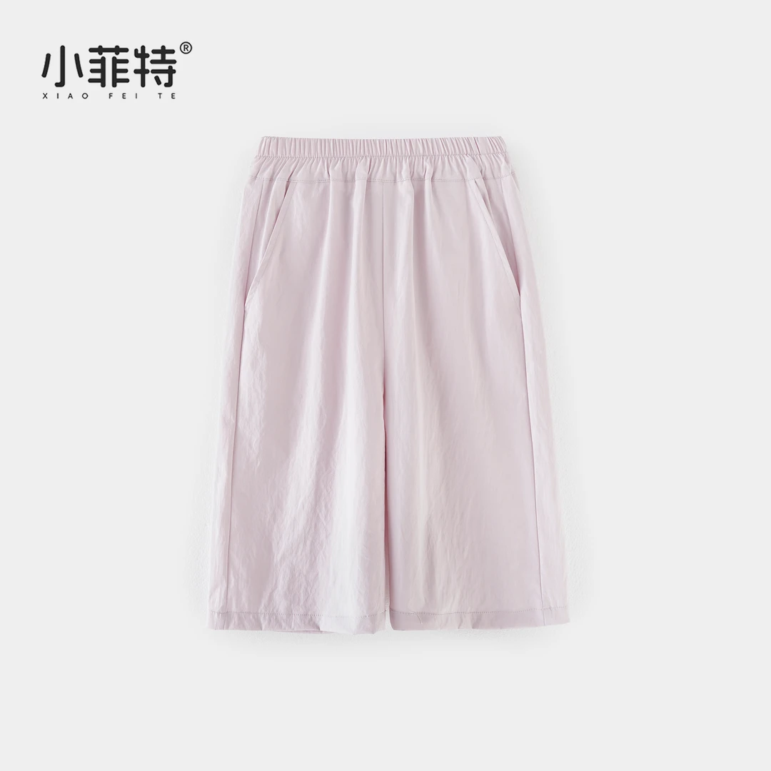 小菲特夏季新款女童休闲百搭薄款七分裤儿童直筒裤子HNKX51323