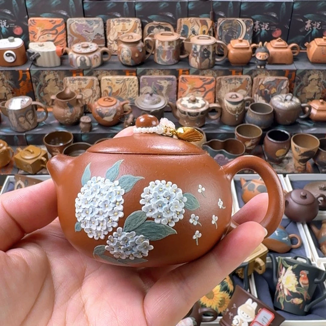 茶壶紫砂常**往130cc原矿精工半手