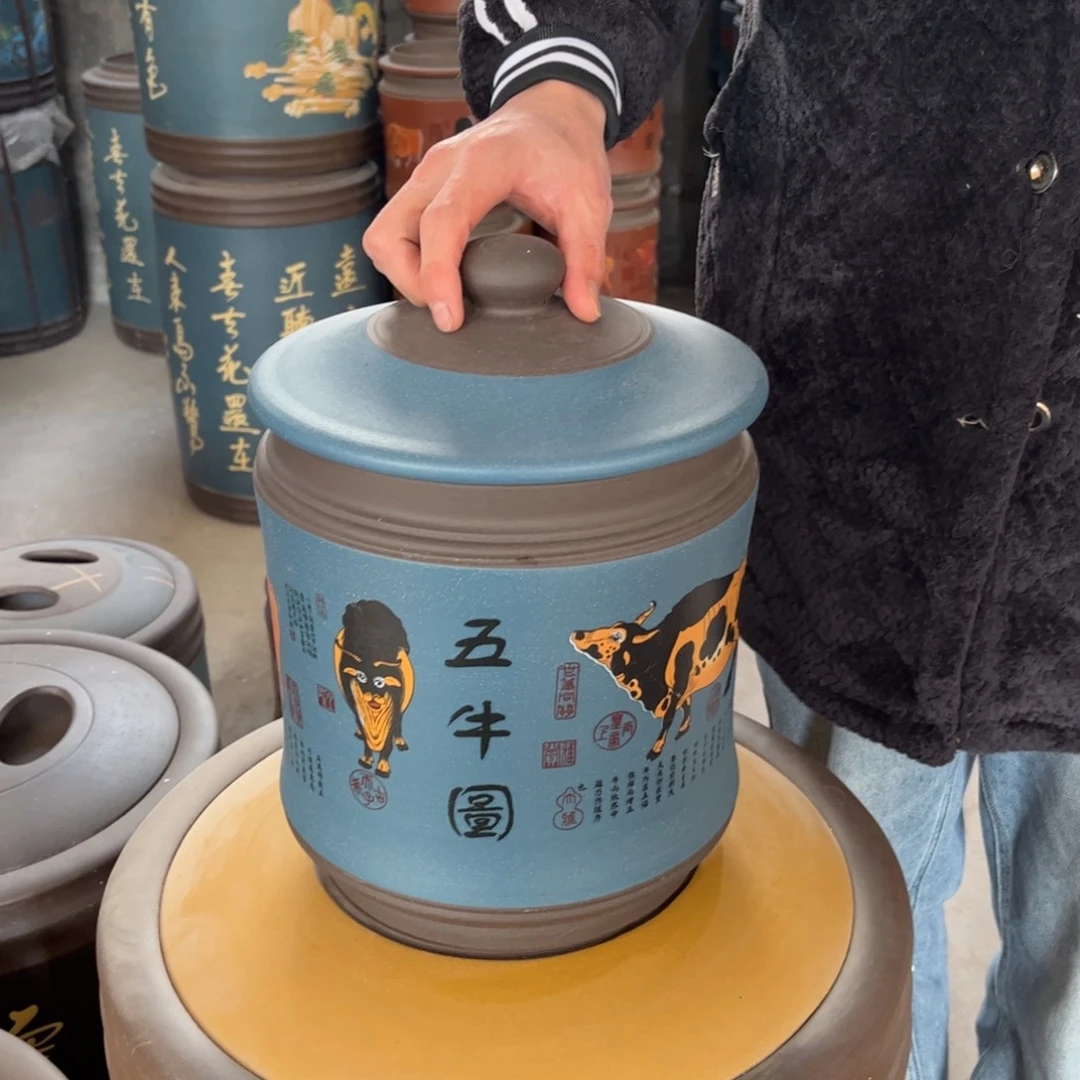 紫砂茶叶罐8饼茶叶罐