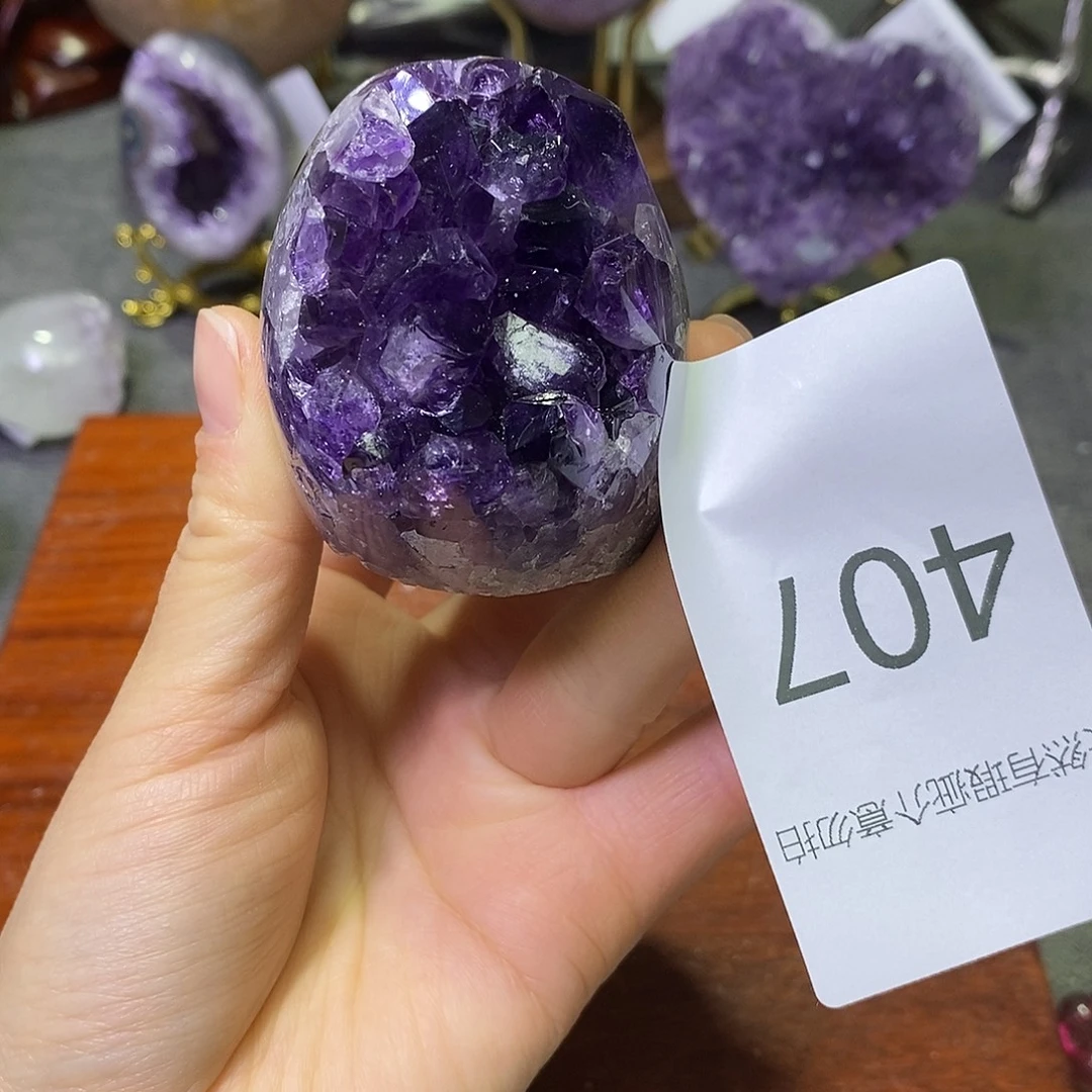 紫晶未镶嵌珠宝半成品