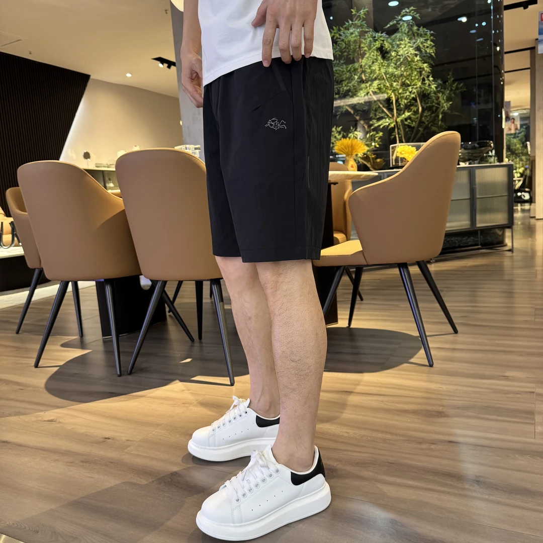 HACMEDAY/史摩鸟2025夏季新款速干拉链打孔运动休闲短裤（6602#）