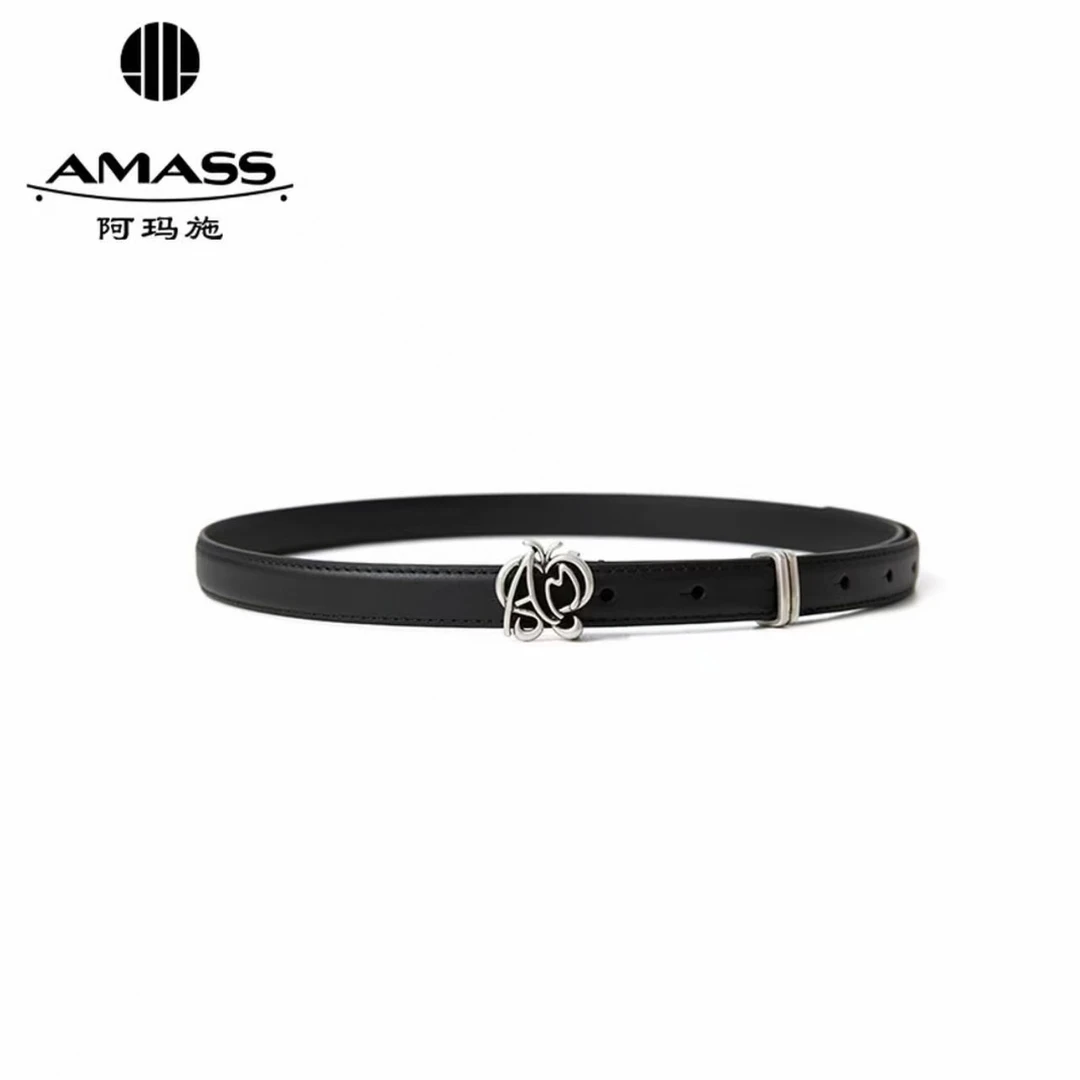 AMASS阿玛施新款时尚休闲气质百搭设计感装饰女士腰带皮带590048