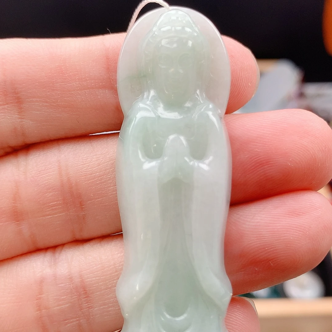 吊坠(不含链)未镶嵌翡翠29站观音