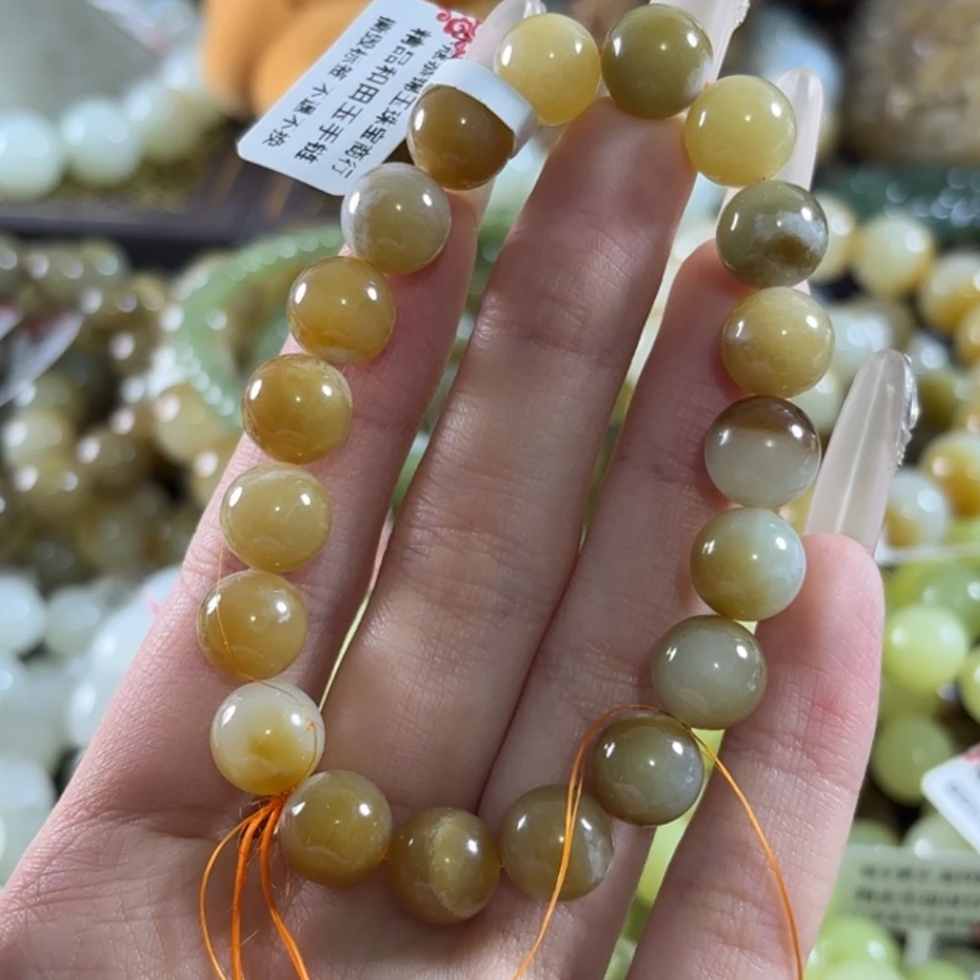 和田玉未镶嵌手链214