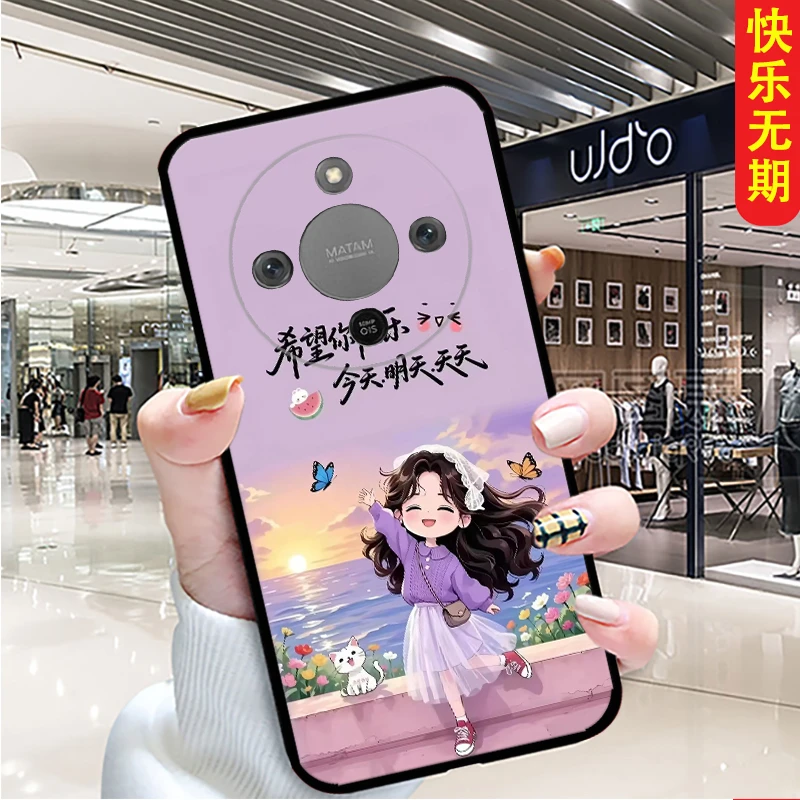 适用于荣耀X70手机壳新款MTN-AN80软壳潮流全包边保护套硅胶防摔