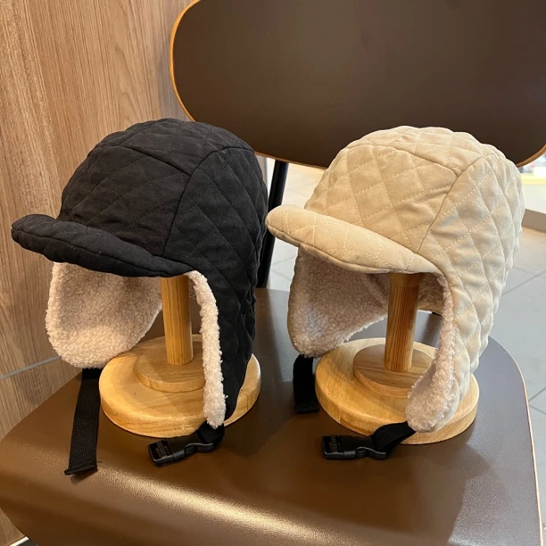 【小酷崽】宝宝雷锋帽冬季加绒保暖护耳帽ins韩系穿搭小童飞行帽潮