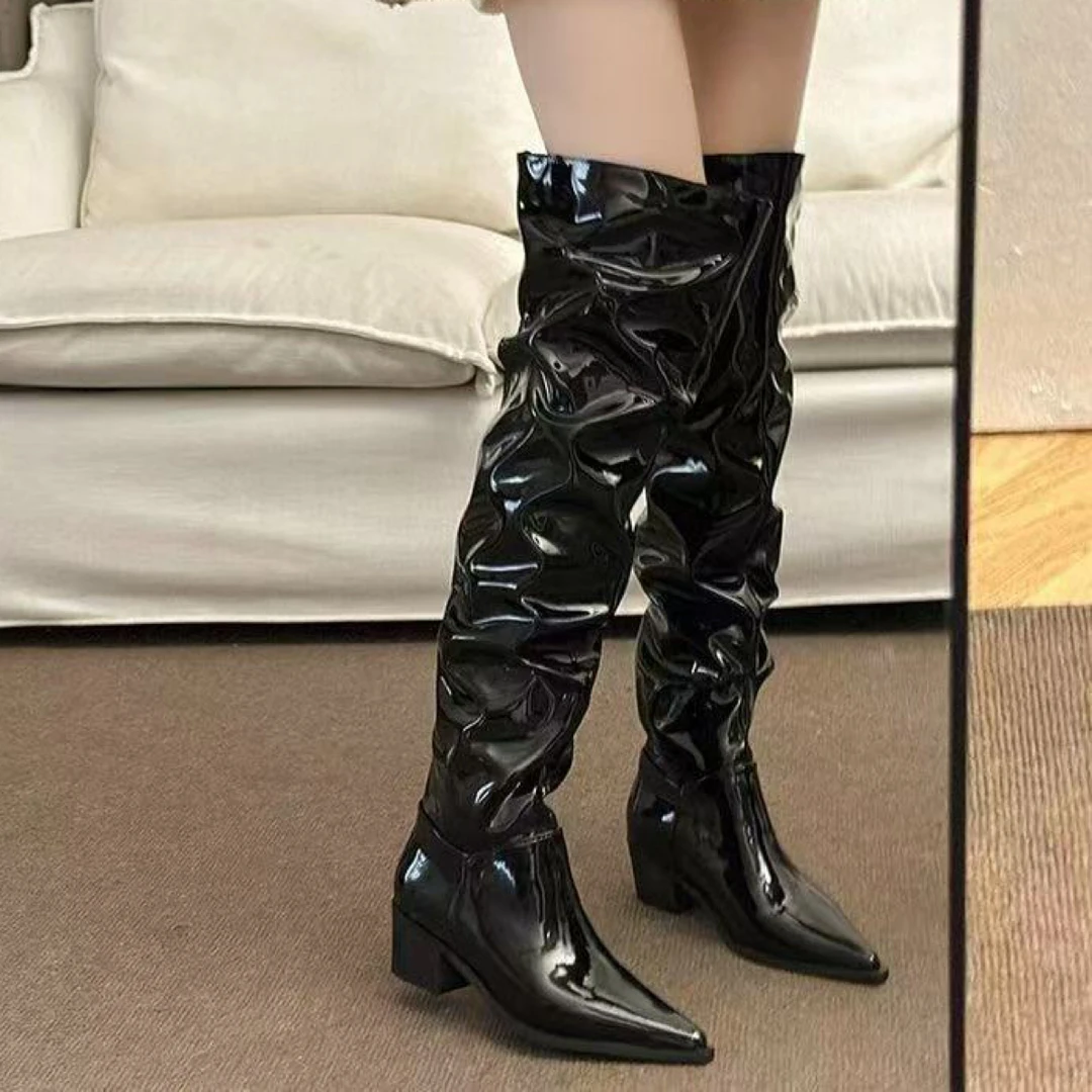 K92-1  没有拉链 新款网红长靴