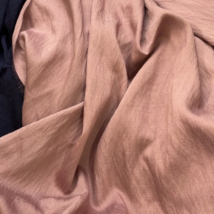 天丝（莱赛尔纤维）浅紫色天丝苎麻2