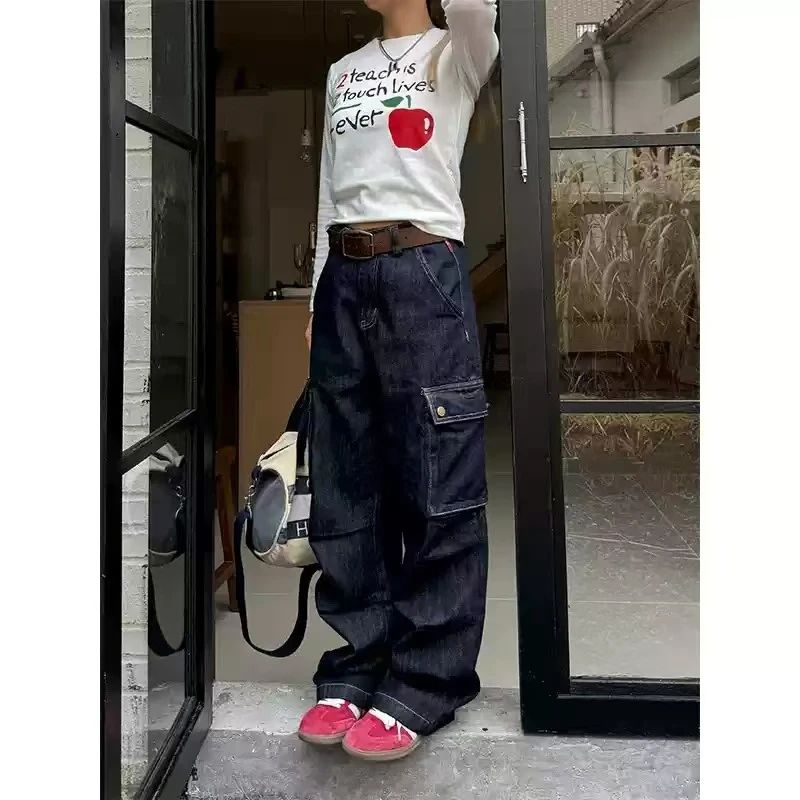 B4-2 复古辣妹大廓形工装裤