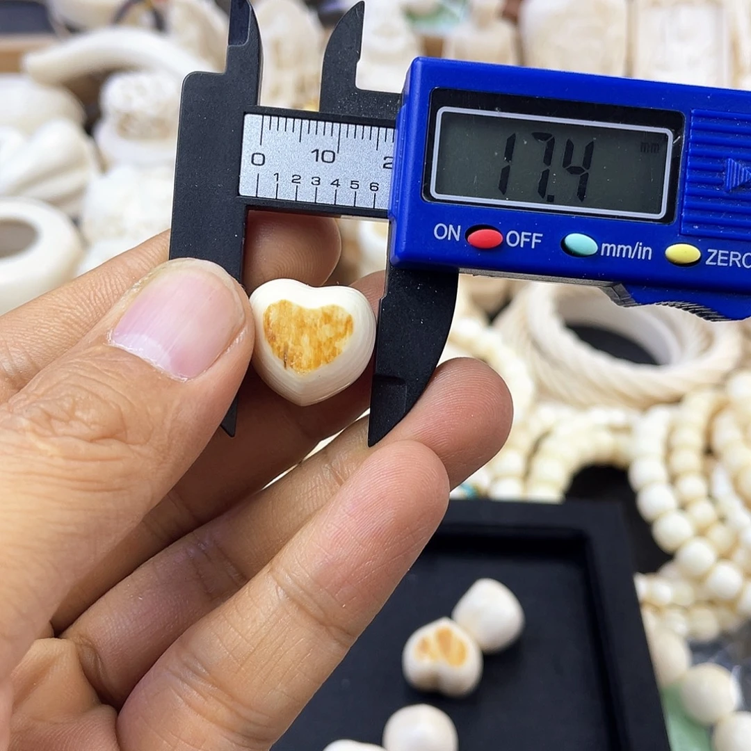 其他猛犸象牙原皮小爱心