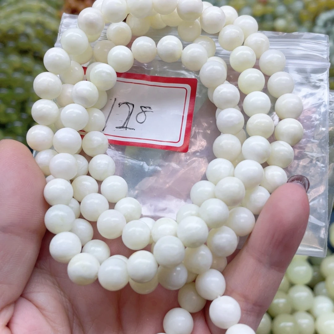 未镶嵌蛇纹石玉手串