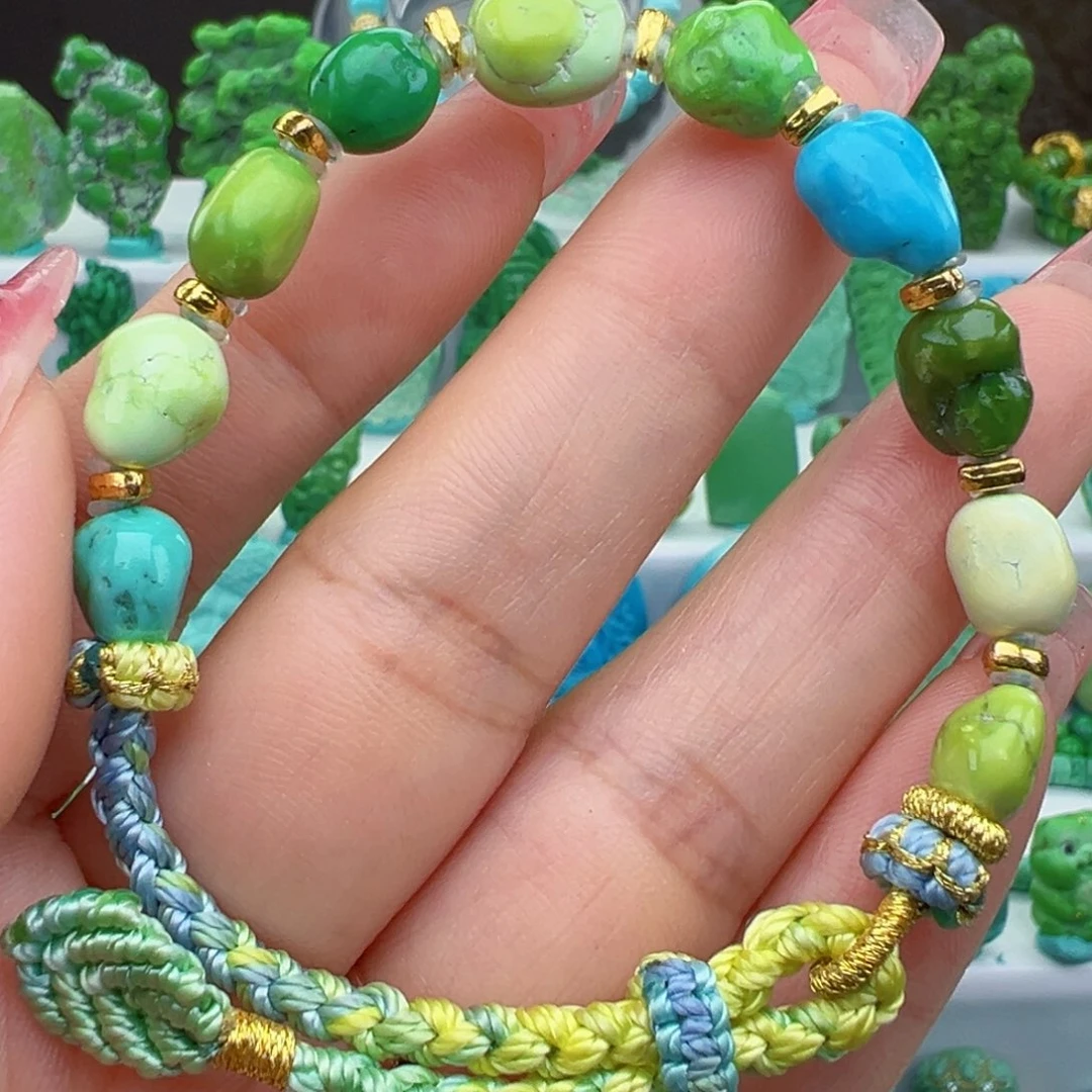 绿松石未镶嵌绿松石  主播万丽