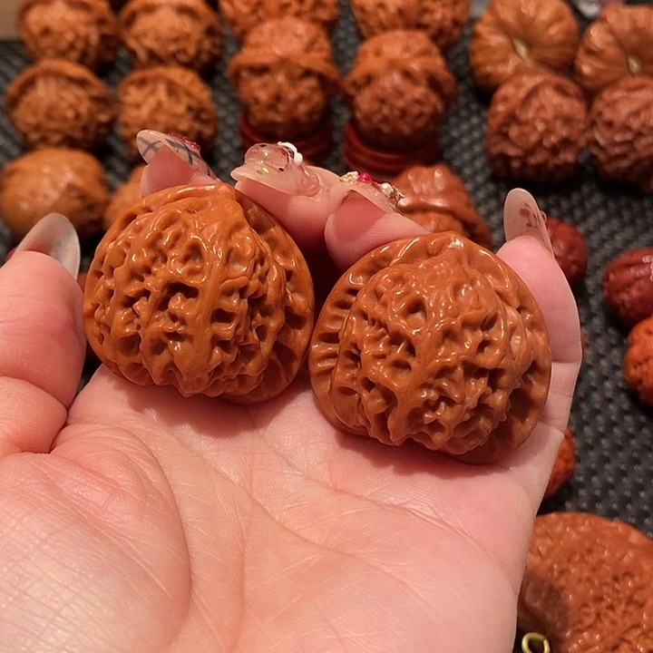 吊坠文玩核桃38宫灯0686