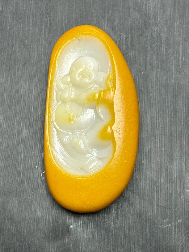 和田玉笑口常开弥勒佛