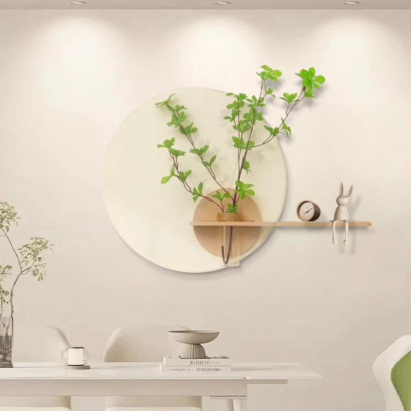 【银河】砂岩立体造型砂岩绿植插花实物画置物架50*50
