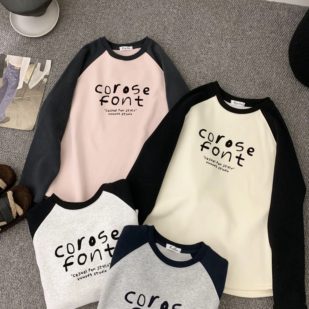 【font】加绒孕妇卫衣孕期加绒舒适卫衣时尚秋冬款