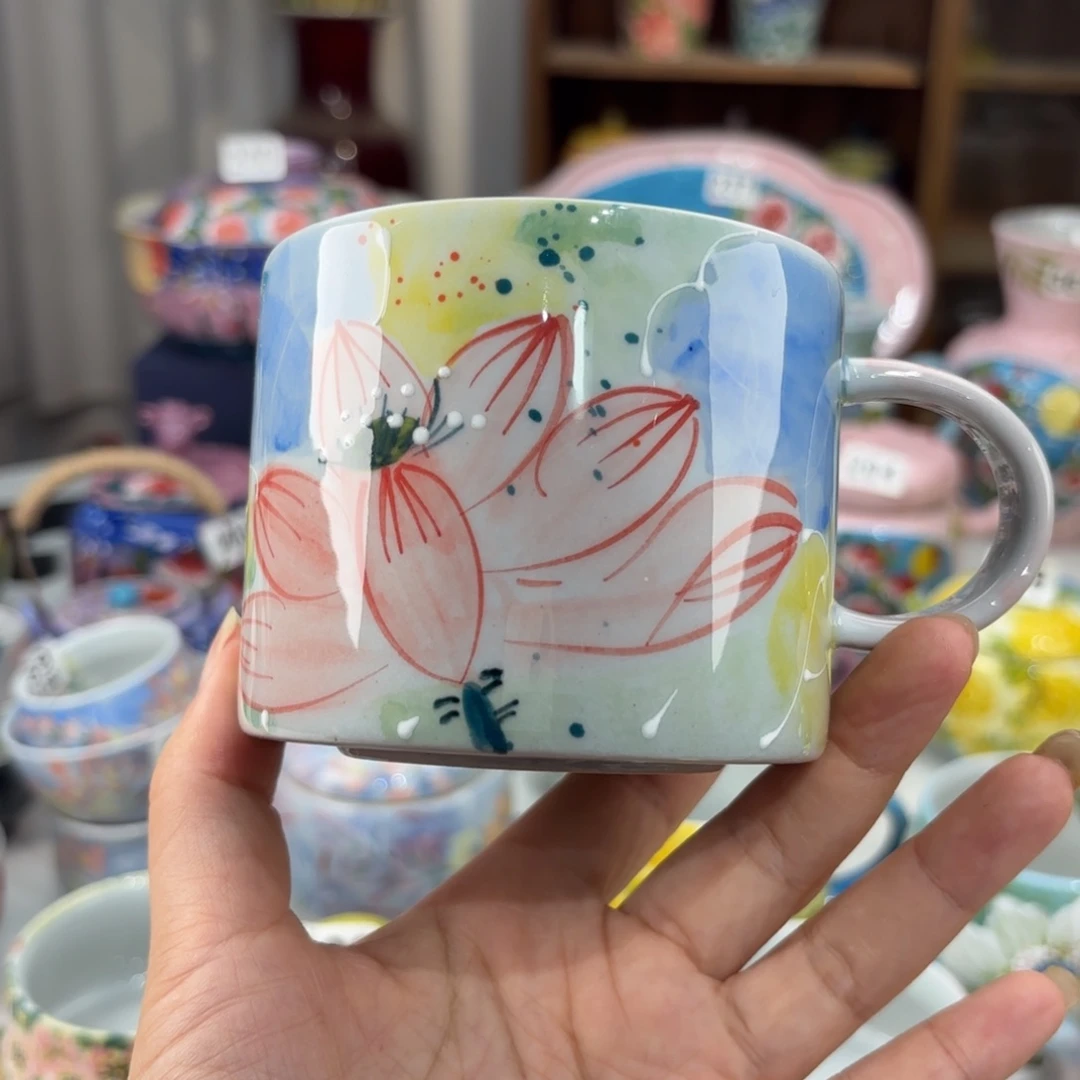 景德镇手绘高温釉下彩陶瓷茶具