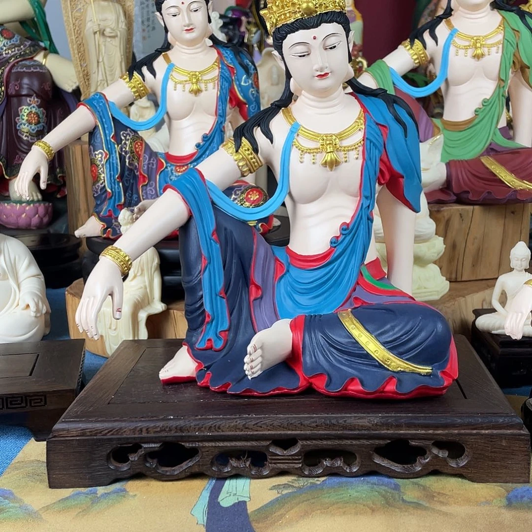 陈***7石材自在观音摆件30