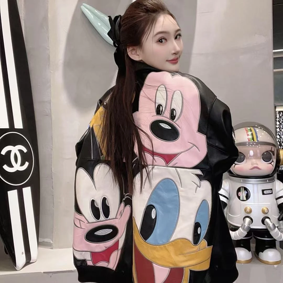 【SUSU推荐】韩版米奇唐老鸭休闲百搭时尚外套-R32517