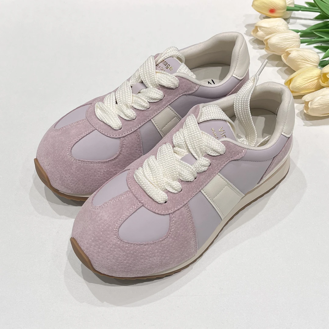 【YHH】2025春季时尚百搭复古经典拼色新款阿甘鞋-YHX50007