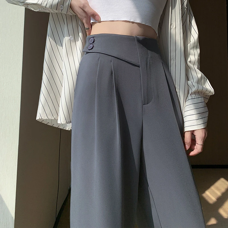 热搜词+核心词+精准词+修饰词组合优化后的标题如下：**高腰阔腿