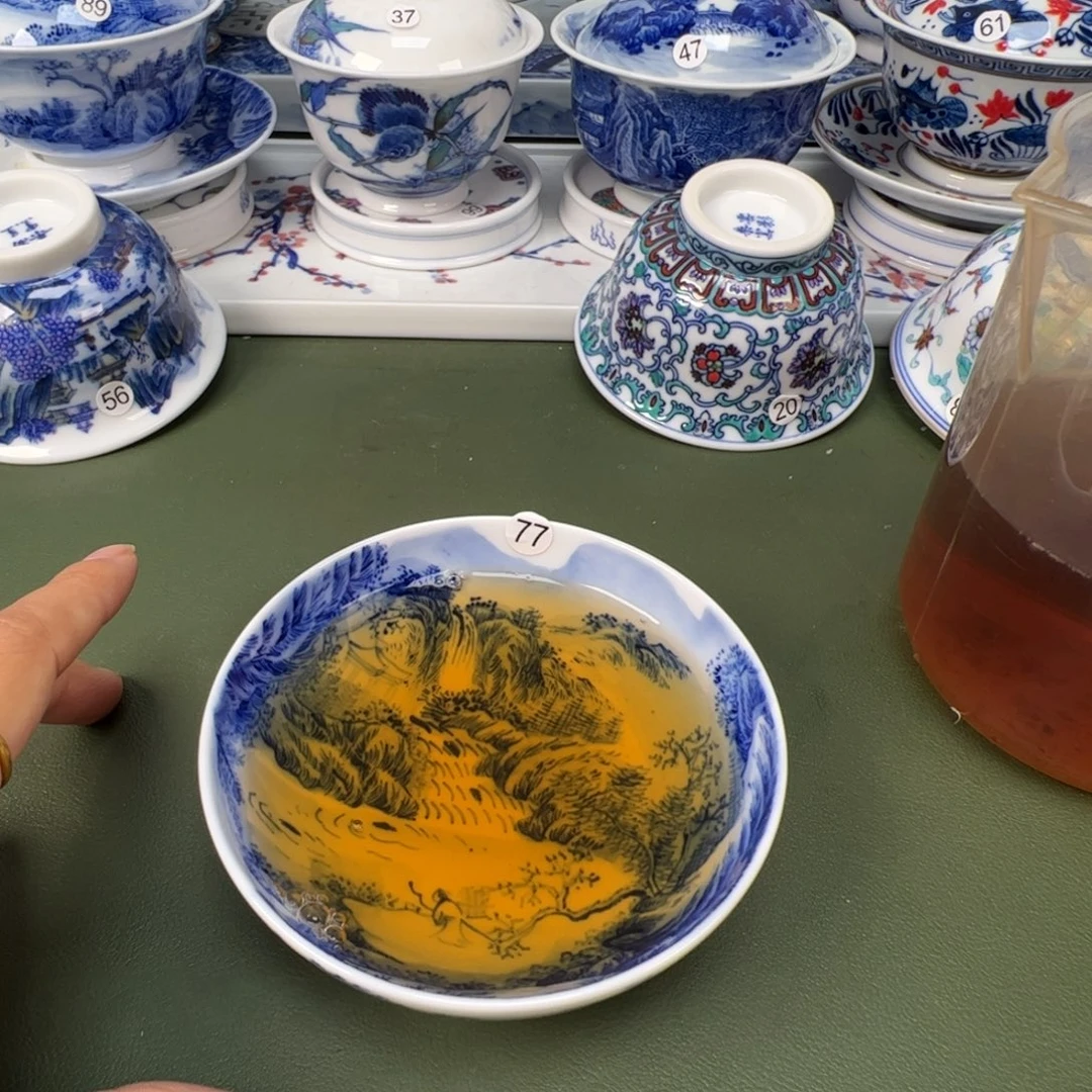 陶瓷景德镇纯手工纯手绘茶具木木77